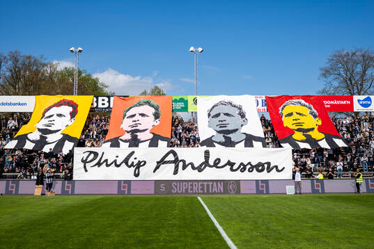 Landskronas tidigare lagkapten Philip Andersson hyllas