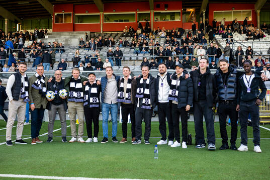 Landskronas tidigare lagkapten Philip Andersson hyllas