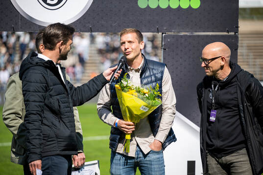 Landskronas tidigare lagkapten Philip Andersson hyllas