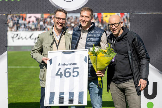 Landskronas ordförande Anders Ekblad och sportchef Billy