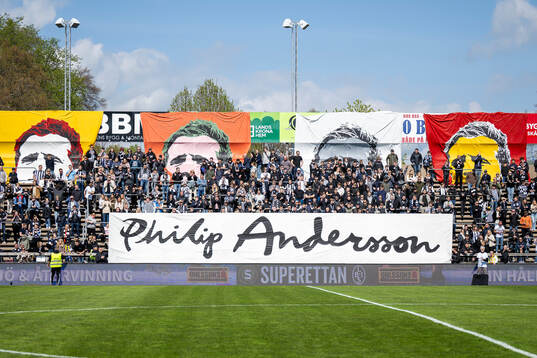 Landskronas tidigare lagkapten Philip Andersson hyllas