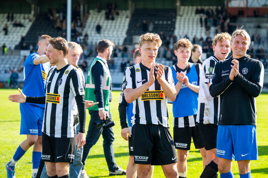 Landskronas spelare jublar