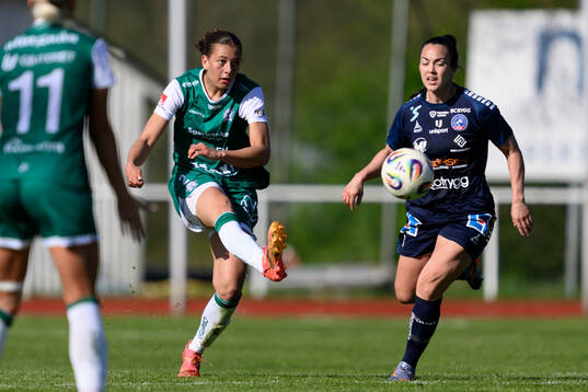Alingsås Malva Larsson och Linköpings Michelle de Jongh