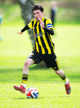 IFK Hässleholms Albion Dibrani i matchen i U19 division 1,