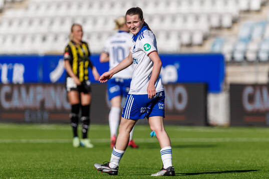 IFK Norrköpings Carrie Jones deppar