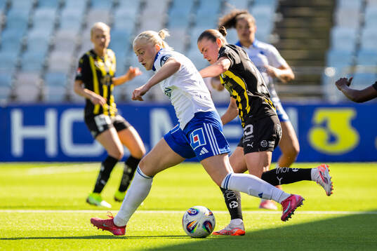 IFK Norrköpings Wilma Leidhammar och Häckens Johanna