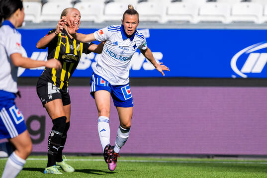 Häckens Alva Selerud och IFK Norrköpings Jessica Wik