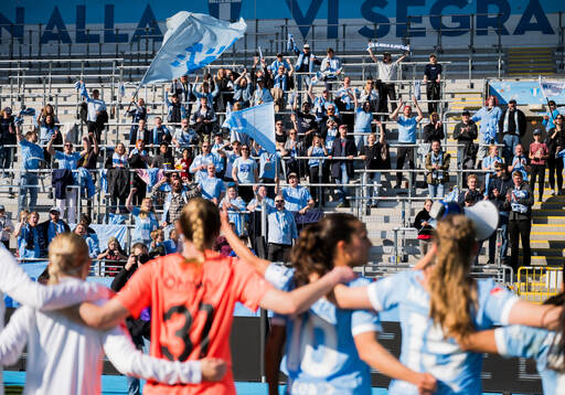Malmö FFs supportrar jublar