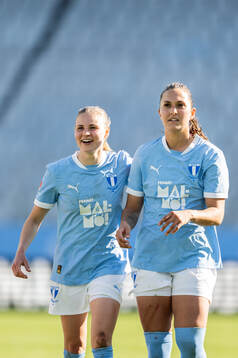 Malmö FFs Agnes Mårtensson och Isabella D'Aquila