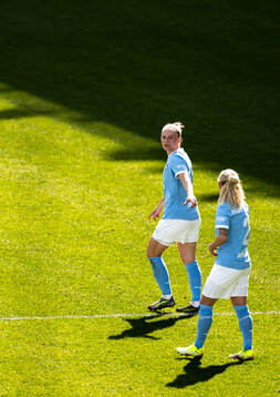 Malmö FFs Tuva Skoog och Nathalie Hoff Persson