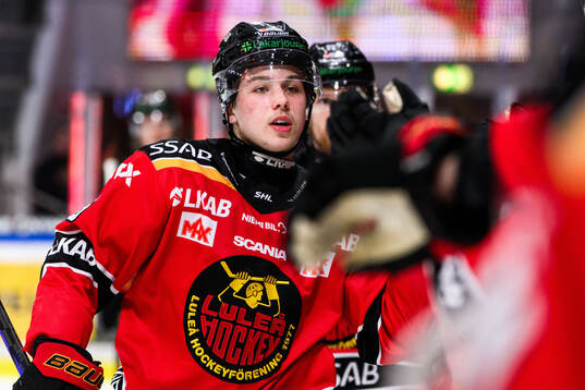 Luleås Isac Hedqvist jublar