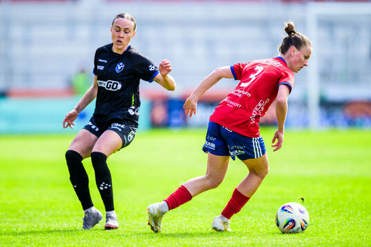 Växjö DFFs Larkin Russel och Vittsjös Julia Tunturi