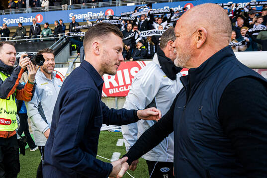 Alfred Johansson, head coach of Rosenborg, and Per-Mathias