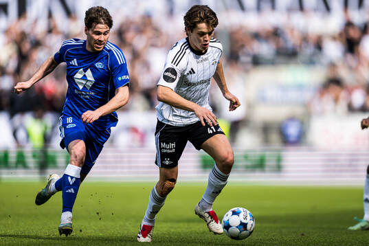 Emil Breivik of Molde and Sverre Halseth Nypan of Rosenborg