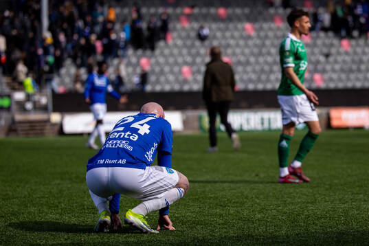 Umeå FCs Linus Marklund Panboon deppar