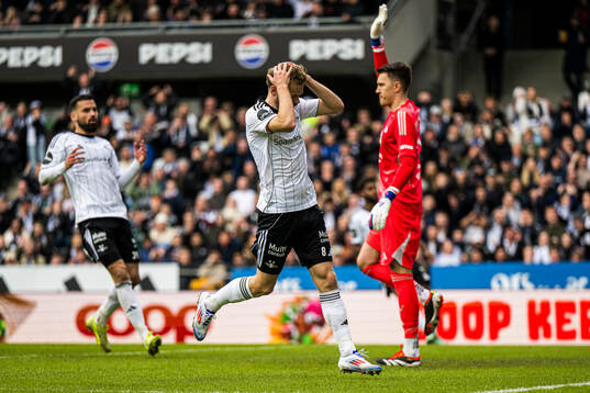Iver Tobias Rørvik Fossum of Rosenborg reacts
