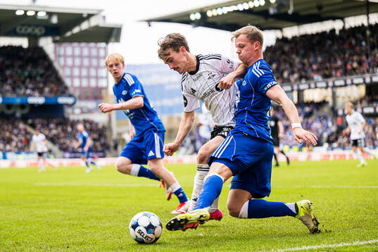 Marius Sivertsen Broholm of Rosenborg and Eirik Haugan of