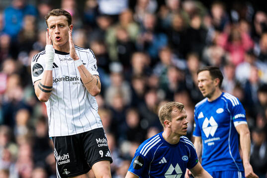 Ole Sæter of Rosenborg looks dejected