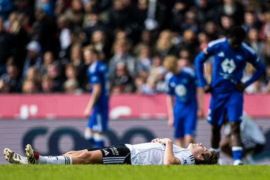 Sverre Halseth Nypan of Rosenborg looks dejected