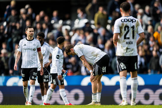 Ole Sæter of Rosenborg looks dejected