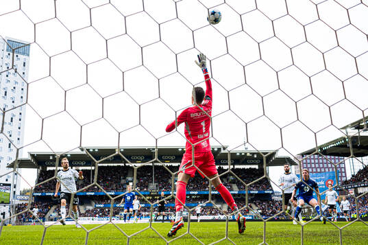 Iver Tobias Rørvik Fossum of Rosenborg missing a chance to