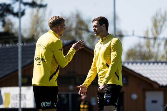 Mjällbys Herman Johansson och Jacob Bergström