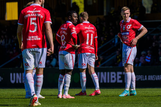Degerfors Nahom Netabay, Christos Gravius och Sebastian