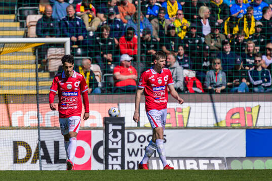 Degerfors Elias Barsoum och Adi Fisic deppar