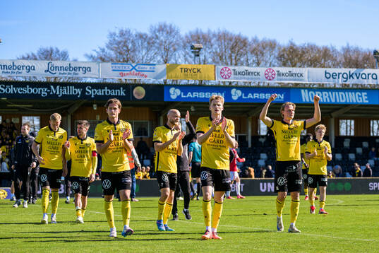 Mjällbys Ludvig Tidstrand, Viktor Gustafson, Jacob