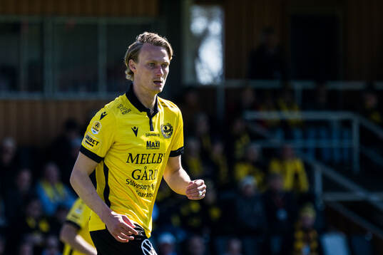 Under fotbollsmatchen i Allsvenskan mellan Mjällby och