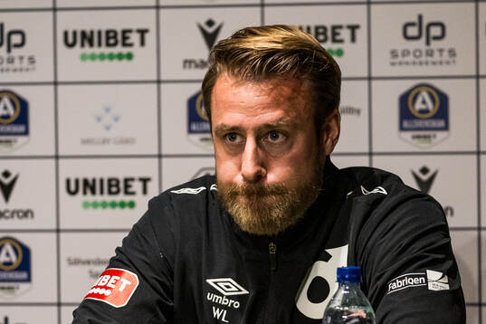 Degerfors tränare William Lundin deppar