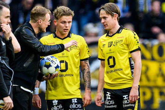 Elfsborgs tränare Oscar Hiljemark och Frederik Ihler och
