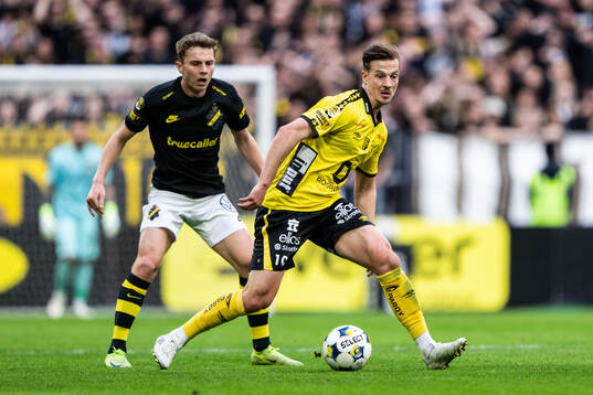 AIKs Johan Hove och Elfsborgs Simon Olsson