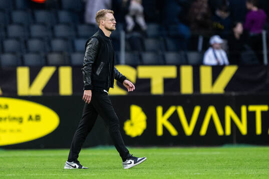 Elfsborgs tränare Oscar Hiljemark deppar