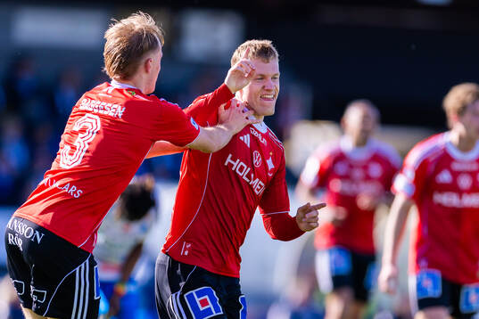 IFK Norrköpings Sebastian Vinther Jørgensen jublar