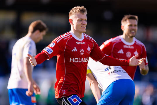 IFK Norrköpings Sebastian Vinther Jørgensen jublar