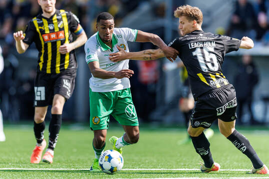 Hammarbys Paulos Abraham och Häckens Samuel Leach Holm
