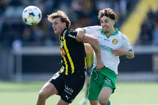 Häckens Silas Andersen och Hammarbys Sebastian Tounekti
