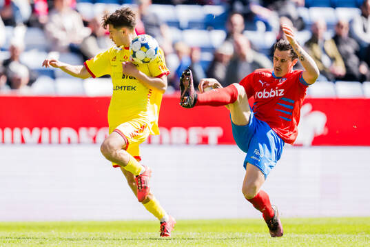 Kalmars Camil Jebara och Helsingborgs Jon Birkfeldt