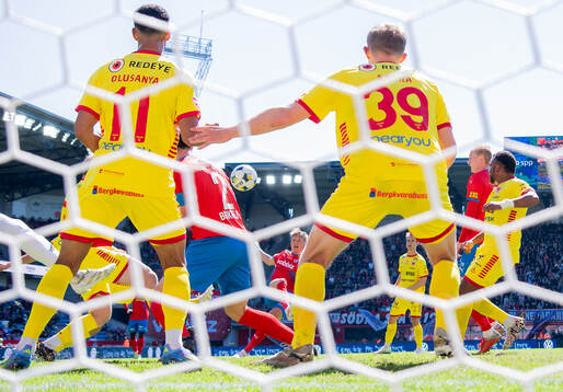 Helsingborgs Marcus Gudmann gör 1-2 målet