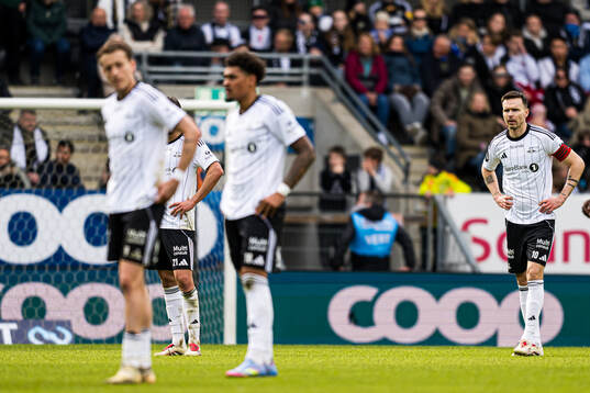 Ole Kristian Selnæs of Rosenborg looks dejected