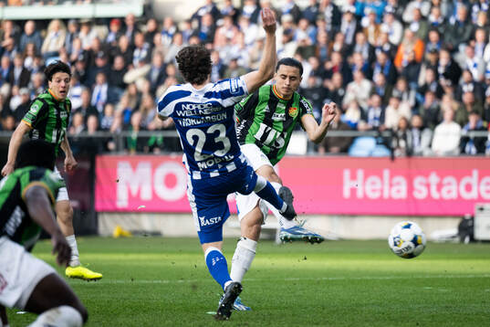 IFK Göteborgs Kolbeinn Thordarson och GAIS Amin Boudri