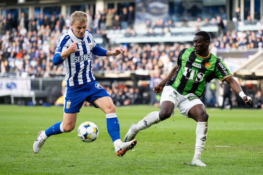 IFK Göteborgs David Kruse och GAIS Ibrahim Diabate
