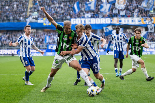 GAIS Gustav Lundgren och IFK Göteborgs Noah Tolf
