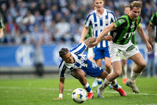 IFK Göteborgs Sebastian Clemmensen och GAIS August