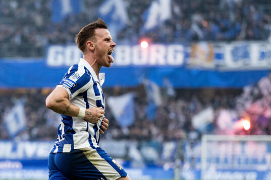 IFK Göteborgs Tobias Heintz jublar