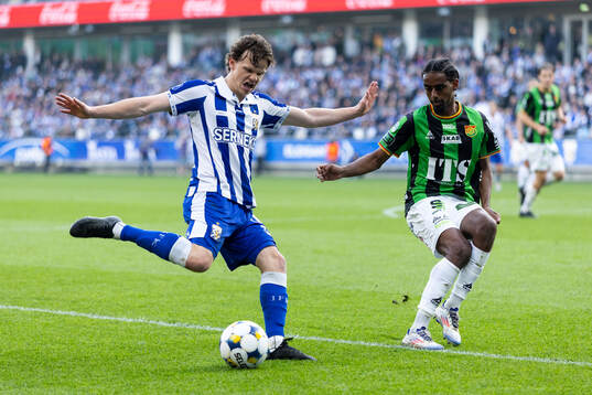 IFK Göteborgs Kolbeinn Thordarson och GAIS Harun Ibrahim