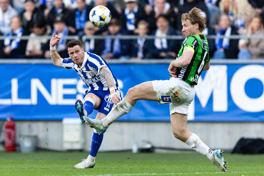 IFK Göteborgs Tobias Heintz och GAIS August Wängberg