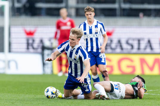 IFK Göteborgs Max Fenger och GAIS William Milovanovic