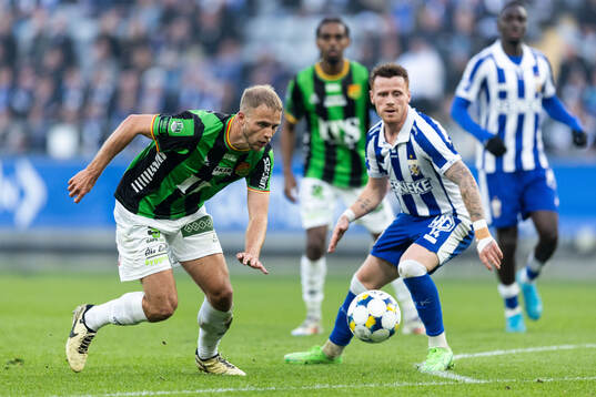 GAIS Gustav Lundgren och IFK Göteborgs Tobias Heintz